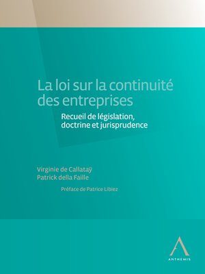 cover image of La loi sur la continuité des entreprises